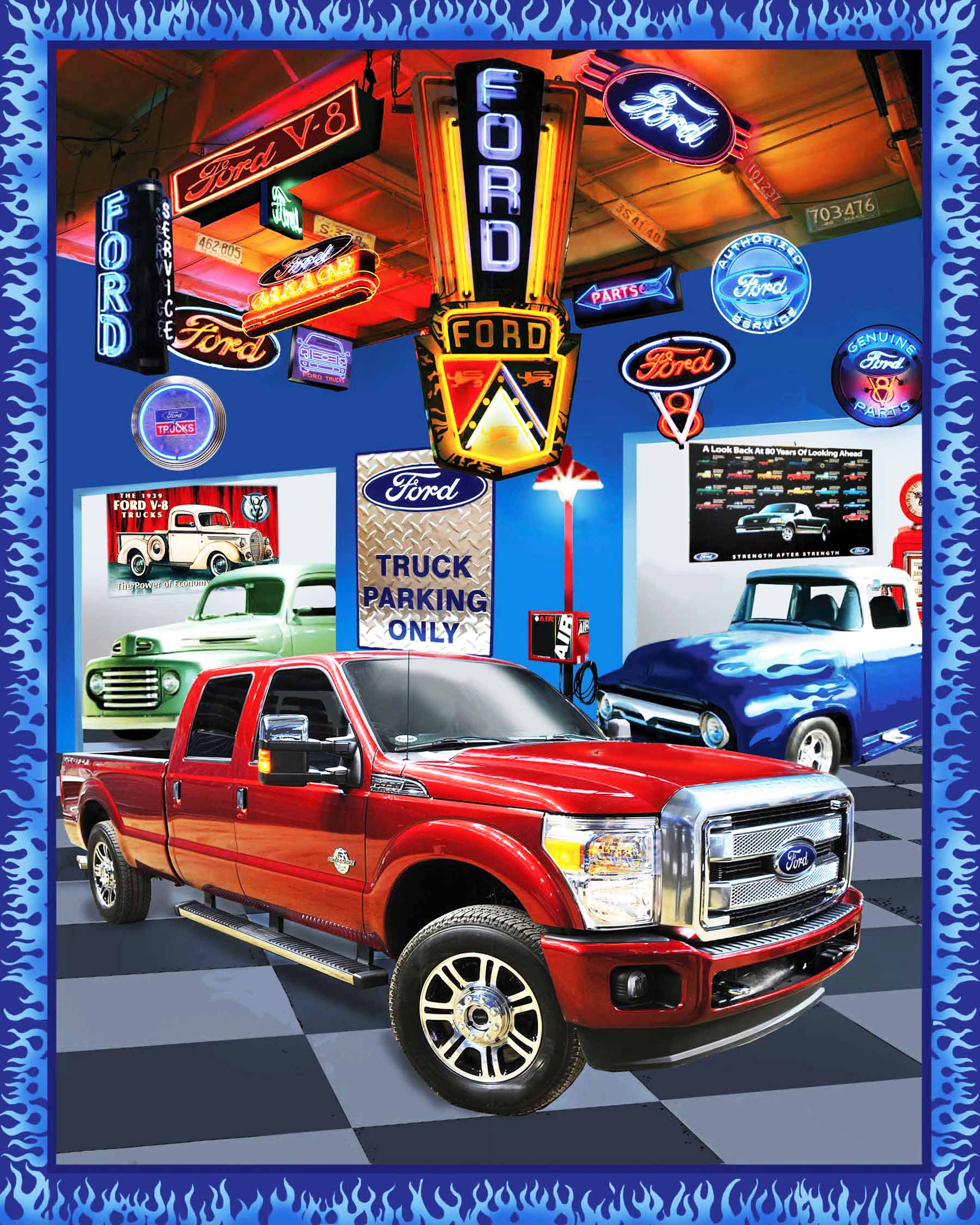Ford Panel - Large 90cm x 110cm - Click Image to Close