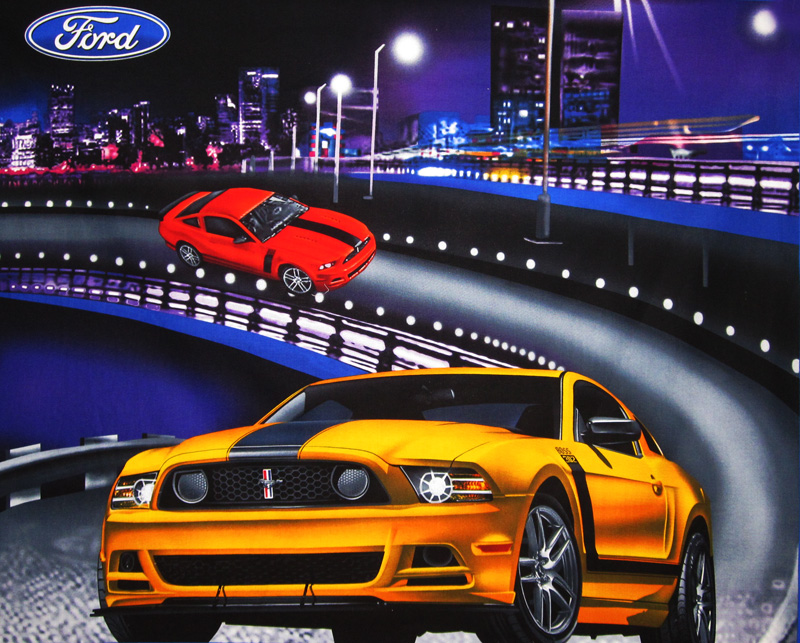 FORD MUSTANG PANEL 90cm x 110cm - Click Image to Close