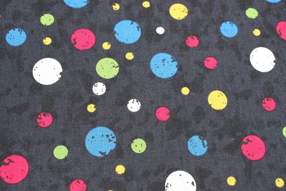 Coloured Spots on Black Background - Spot Dots - Click Image to Close