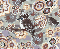 Kookaburra Grey by Samantha James - Click Image to Close