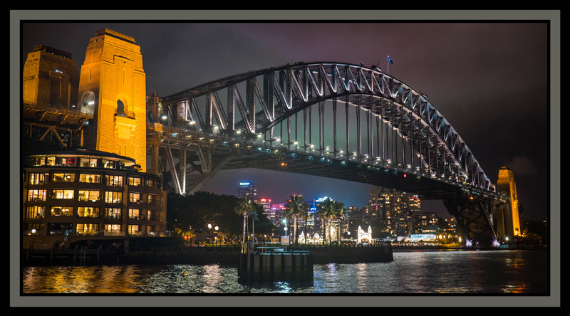 Sydney Sights: Harbor Bridge & Opera House 24"x 44" Panel - Click Image to Close