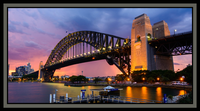 Sydney Sights: Harbor Bridge 24" x 44" Panel - Click Image to Close