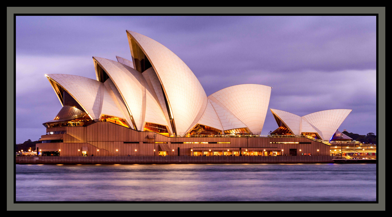 Sydney Sights: Opera House 24" x 44"Panel - Click Image to Close