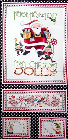 Isn't Christmas Jolly Panel Santa - Click Image to Close