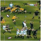 Rugby Football Depicting New Zealand / England - Click Image to Close