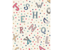 Vintage Circus Stars and Letters on cream /off white background