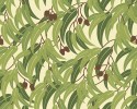 Green Eucalyptus Leaves & Gumnuts Coordinate for bird panel