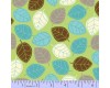 Zig Zag Collection Flannel - Blue, Grey, Brown & White Leaves