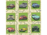Classic Cars Panels - squares Vintage British