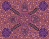 Stella - Burgundy - Australian Aboriginal Fabric