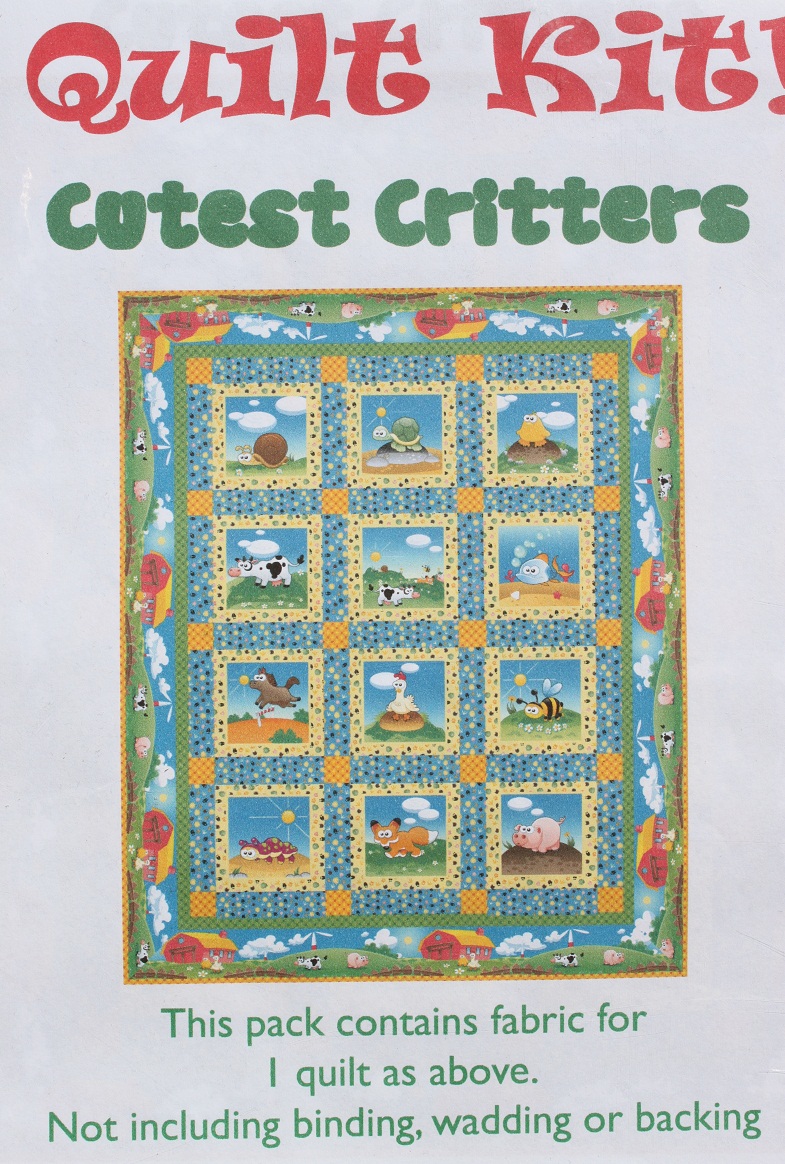 Cuttest Critters Quilt Kit - Click Image to Close