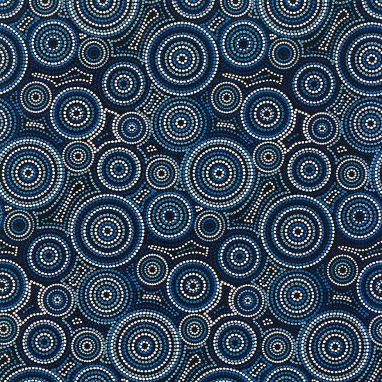 Dot circles blue - Australian - Click Image to Close