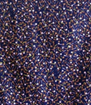 Damper Seeds - Blue - Australian Aboriginal Fabric - Click Image to Close