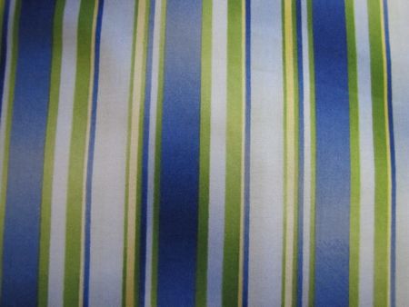 Dark Blue, White, Green & Yellow Stripe - Click Image to Close