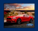 Red Ford Mustang Panel Size 90cm x 110cm