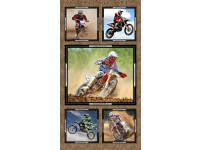 Burrangong Creek Dirt Bike Co: Collage 24" x 44" Panel bikes