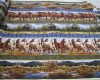 Lovely Horse Border Print - Galloping Horses and Scenic Views