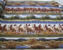 Lovely Horse Border Print - Galloping Horses and Scenic Views