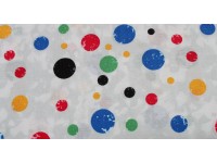 Coloured Spots on White Background - Spot Dot