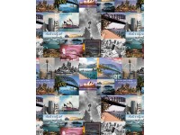 Sydney Sights: Block Collage Allover