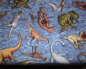 Dinosaurs Dino Toss, Blue Background