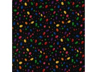 Bright Coloured Spots on Black Background