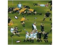 Rugby Football Depicting New Zealand / England